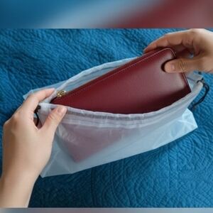 Shappy Translucent Shoes Bags for Travel Storage Large Clear Drawstring Bag